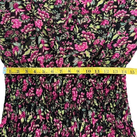 Misa Los Angeles Celina Floral Ruffle Smocked Mini Dress Size Medium - Picture 11 of 12